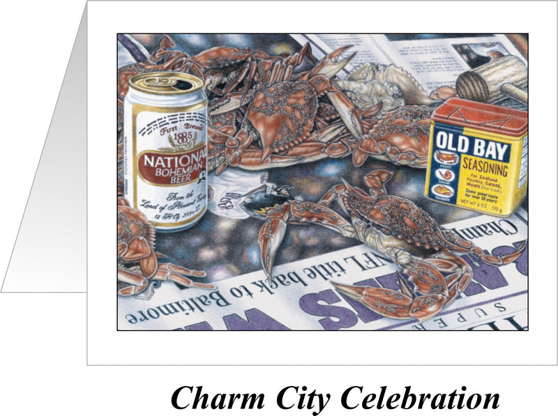 Charm City Celebration Note Cards - Ravens 2000 Super Bowl Win