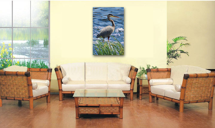 Grey Joy Blue Heron Wall Art - JWB Art Unlimited