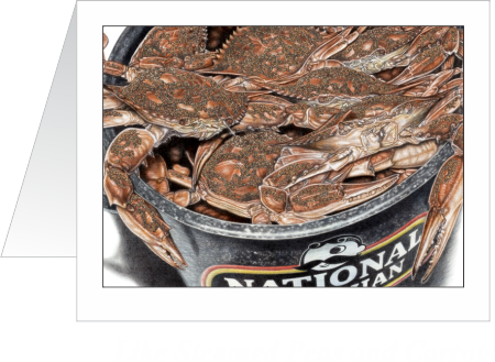 Like Steamed Peas &amp; Carrots Crab Note Cards