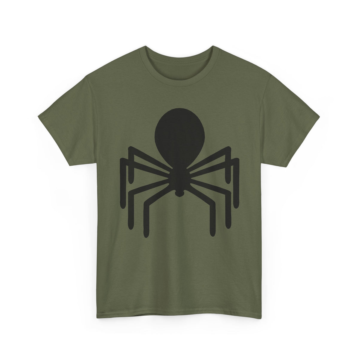 Spider Graphic Tee — Minimal Black Spider Shirt for Halloween & Everyday Wear