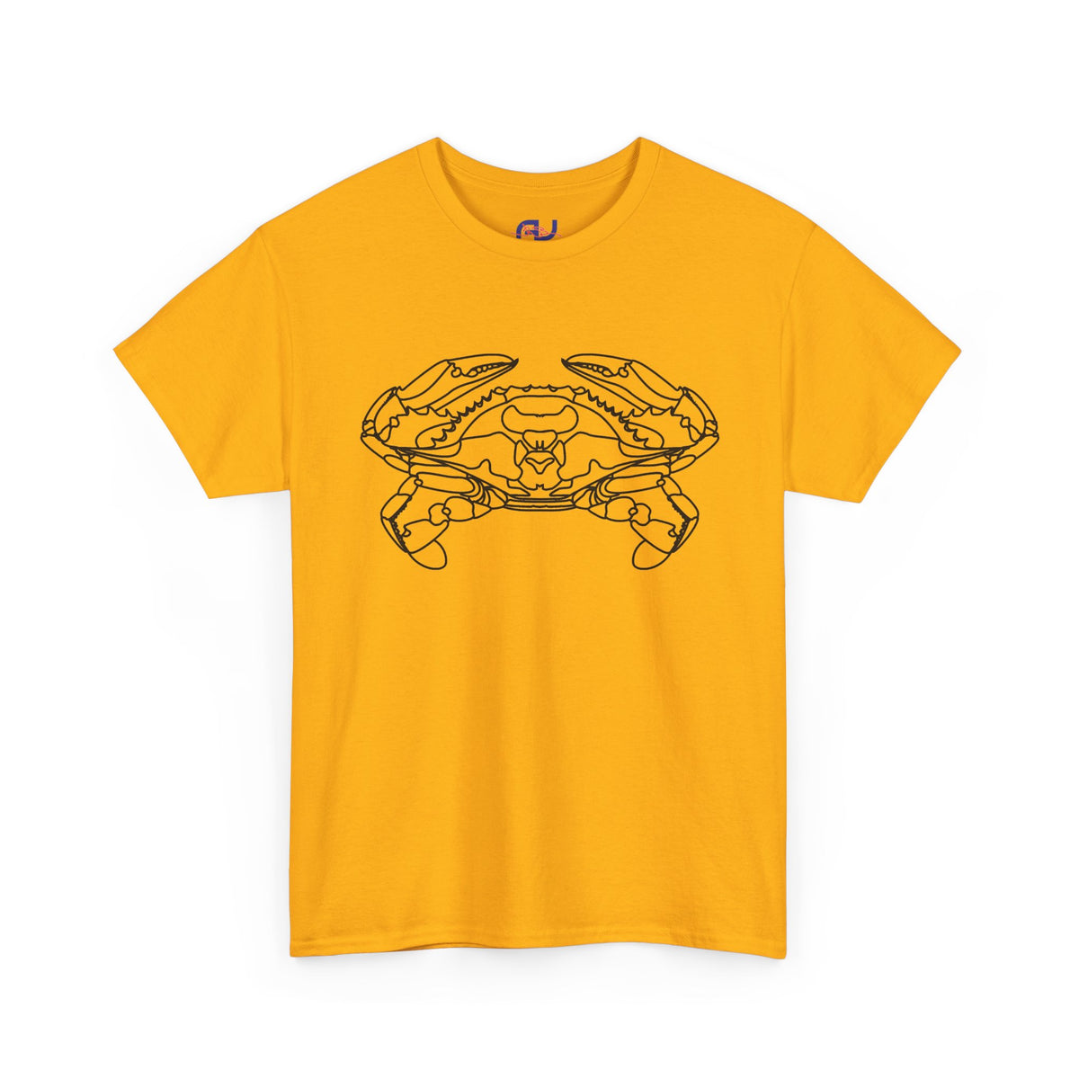 Bay Blue Crab Outline Graphic T-Shirt - Unisex
