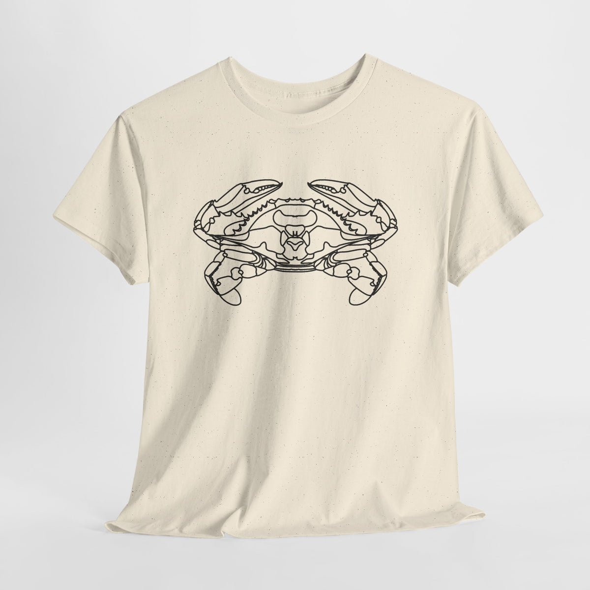 Bay Blue Crab Outline Graphic T-Shirt - Unisex