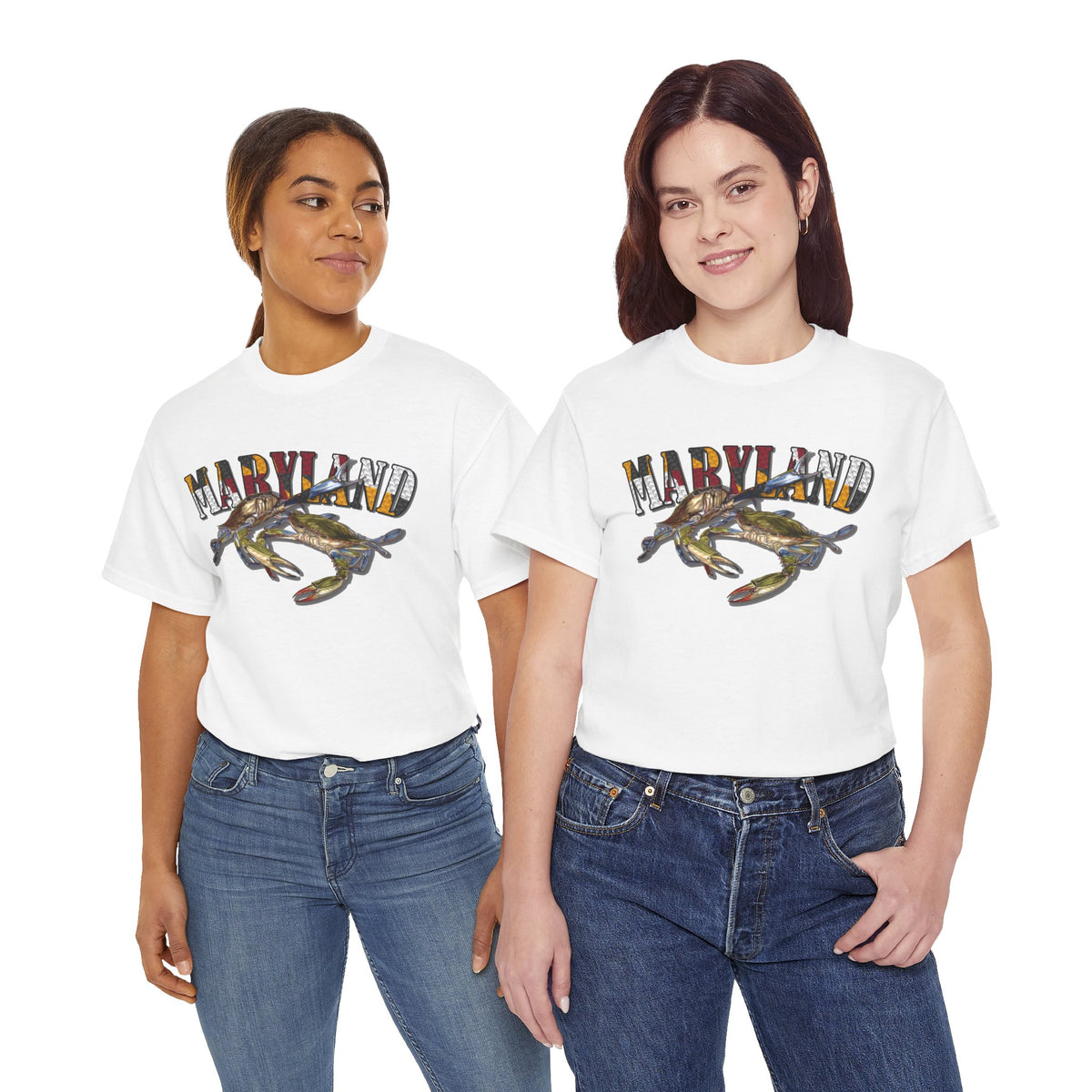 Maryland Crab and Flag T-Shirt - Unisex