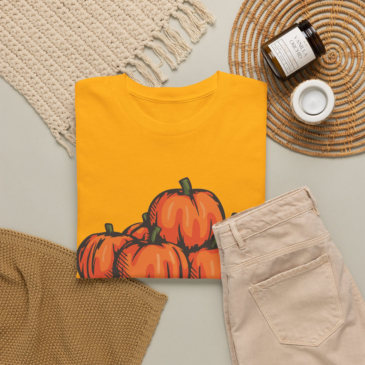 Pumpkin Patch Graphic Tee — Fall Harvest Pumpkin T-Shirt