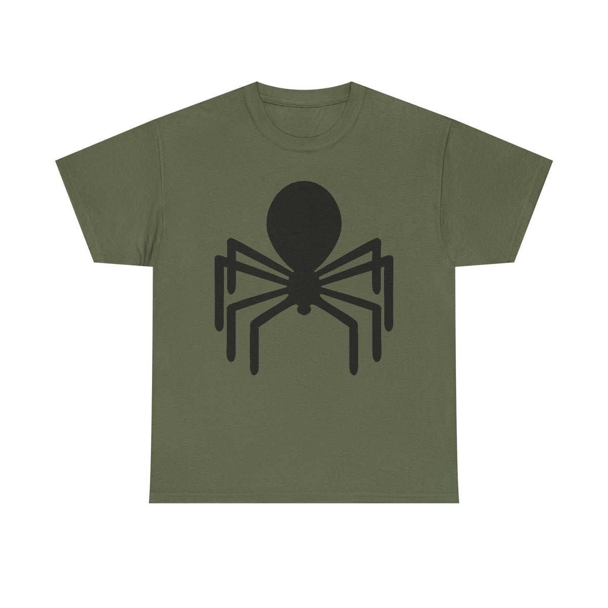 Spider Graphic Tee — Minimal Black Spider Shirt for Halloween & Everyday Wear