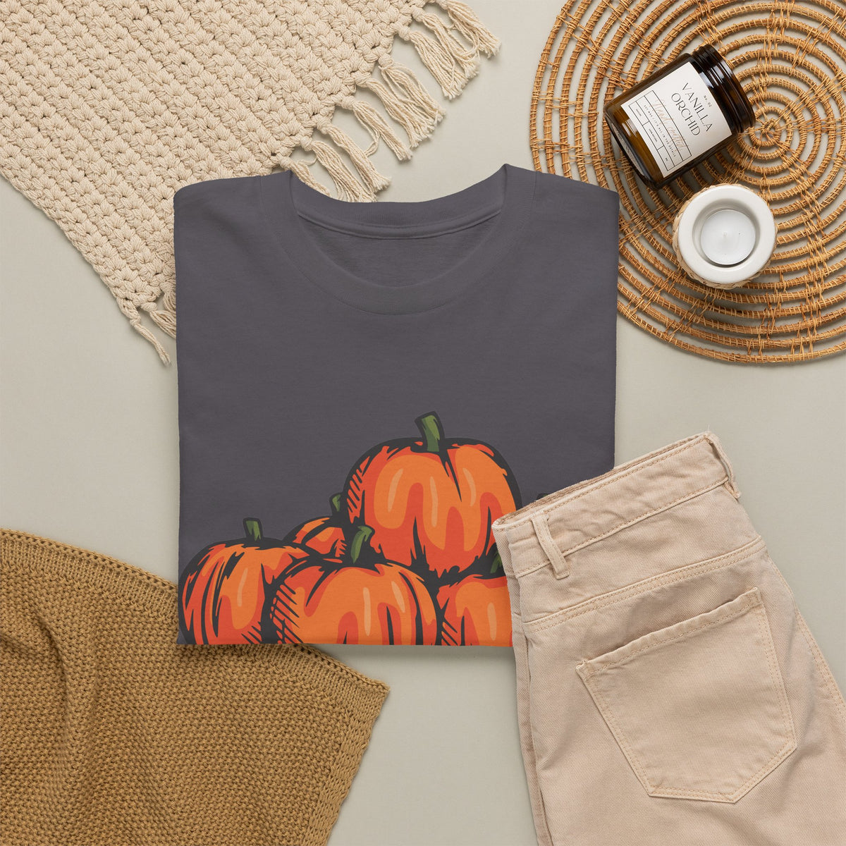 Pumpkin Patch Graphic Tee — Fall Harvest Pumpkin T-Shirt