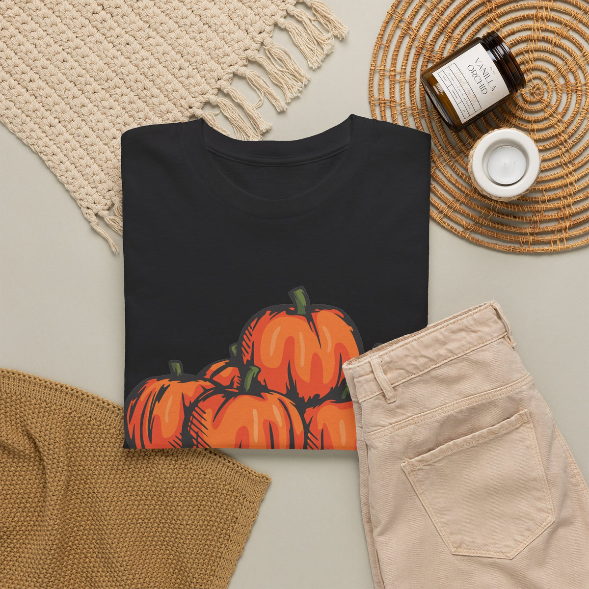 Pumpkin Patch Graphic Tee — Fall Harvest Pumpkin T-Shirt