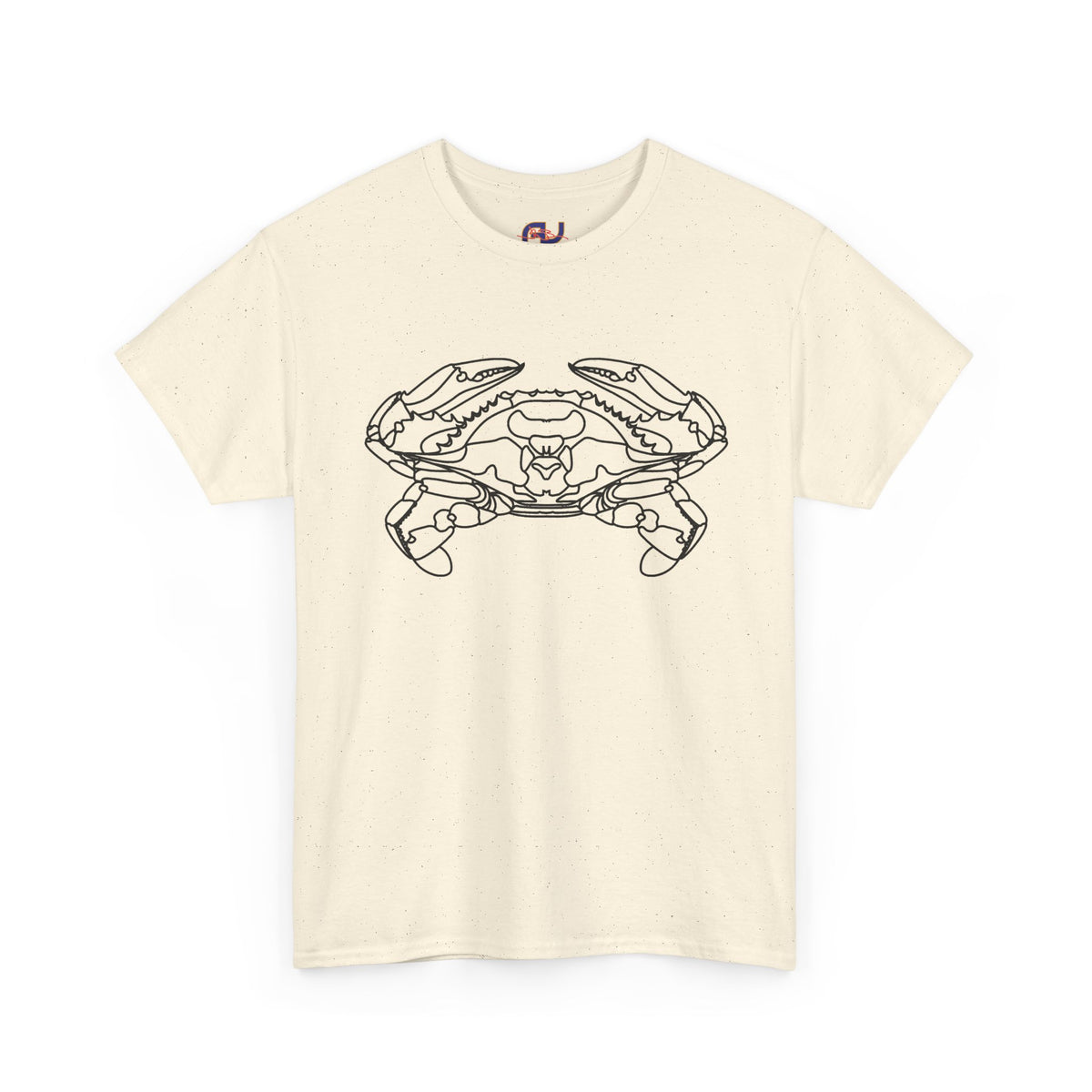 Bay Blue Crab Outline Graphic T-Shirt - Unisex