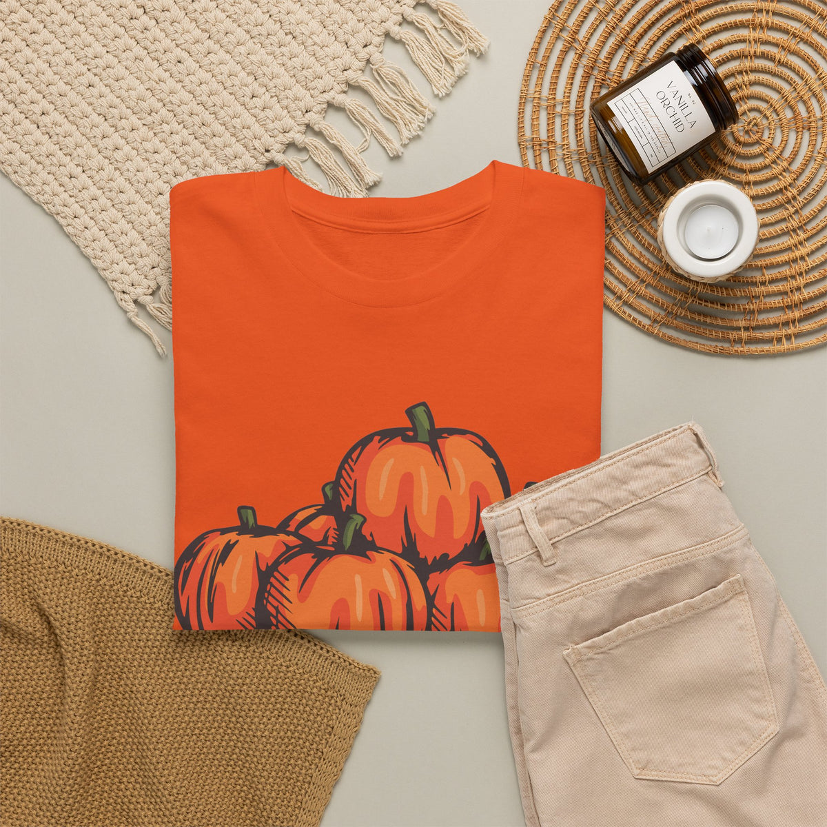 Pumpkin Patch Graphic Tee — Fall Harvest Pumpkin T-Shirt
