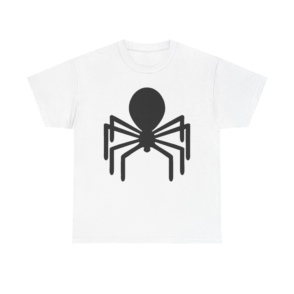 Spider Graphic Tee — Minimal Black Spider Shirt for Halloween & Everyday Wear