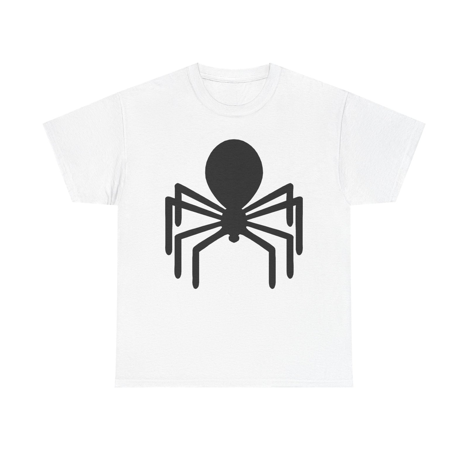 Spider Graphic Tee — Minimal Black Spider Shirt for Halloween & Everyday Wear