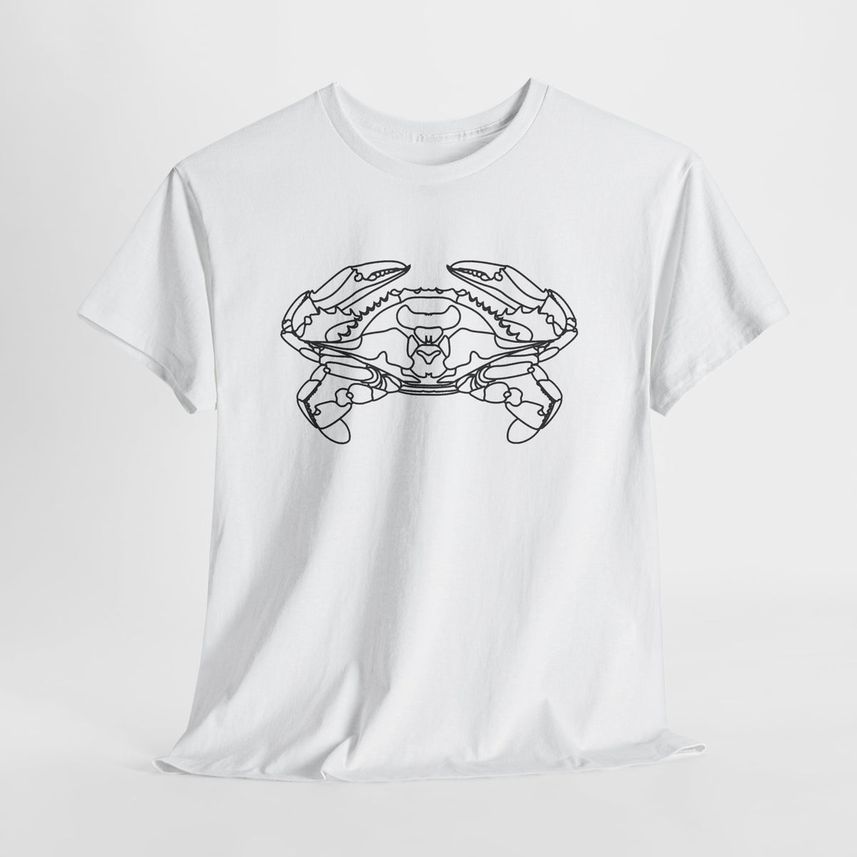 Bay Blue Crab Outline Graphic T-Shirt - Unisex — view 18