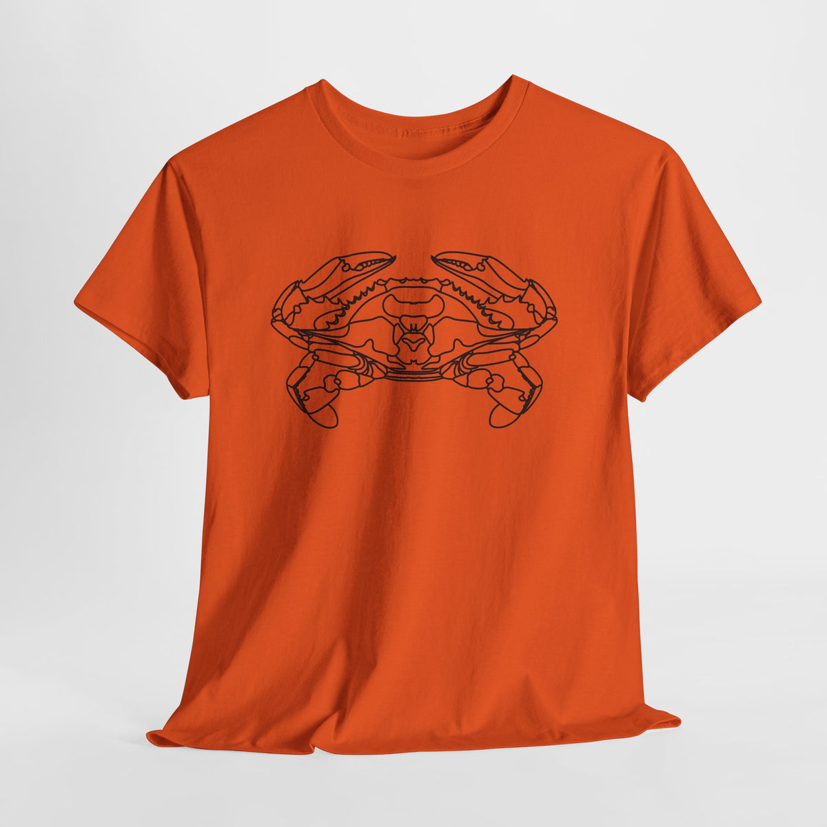Bay Blue Crab Outline Graphic T-Shirt - Unisex
