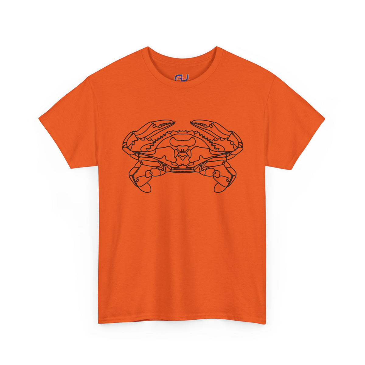 Bay Blue Crab Outline Graphic T-Shirt - Unisex