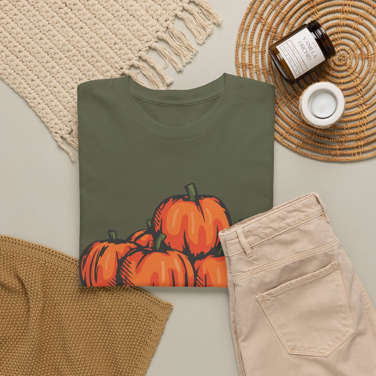 Pumpkin Patch Graphic Tee — Fall Harvest Pumpkin T-Shirt