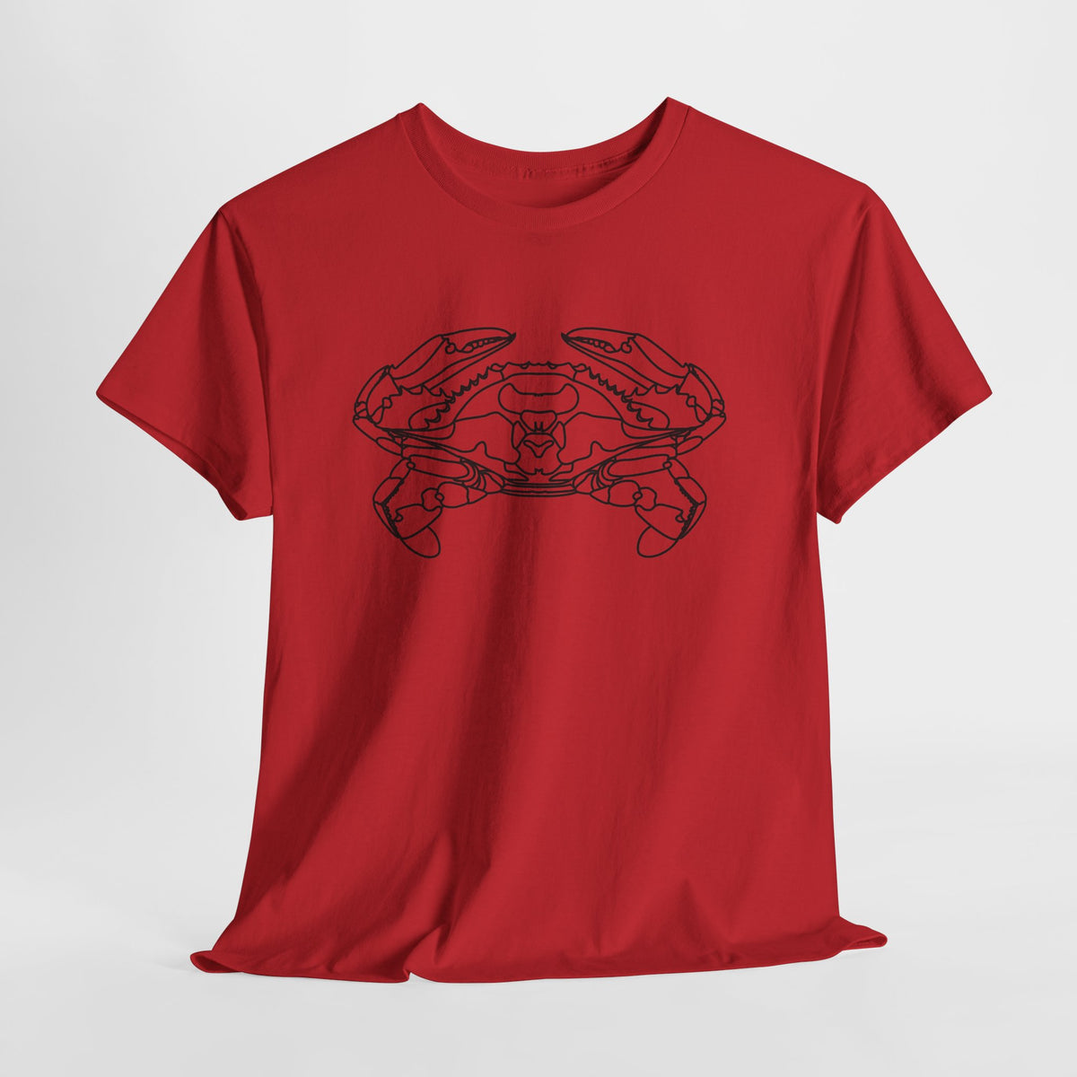 Bay Blue Crab Outline Graphic T-Shirt - Unisex