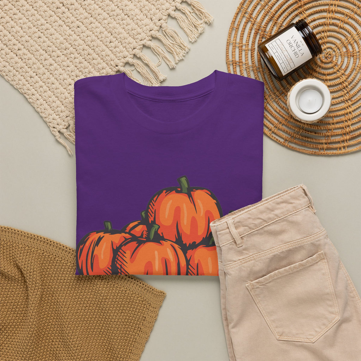 Pumpkin Patch Graphic Tee — Fall Harvest Pumpkin T-Shirt