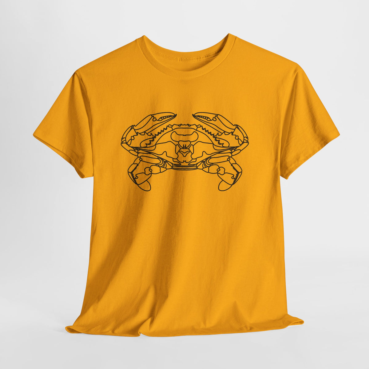 Bay Blue Crab Outline Graphic T-Shirt - Unisex