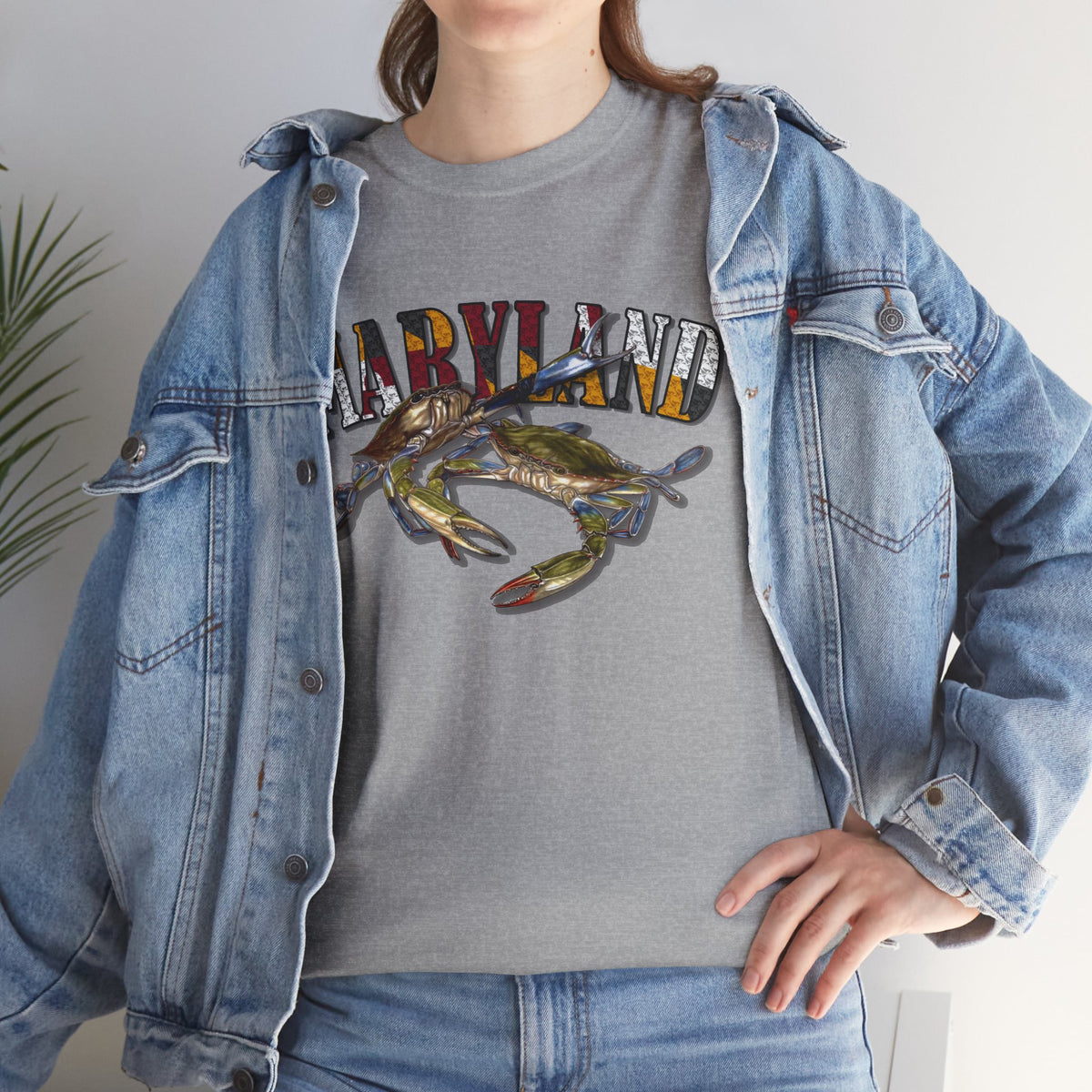 Maryland Crab and Flag T-Shirt - Unisex