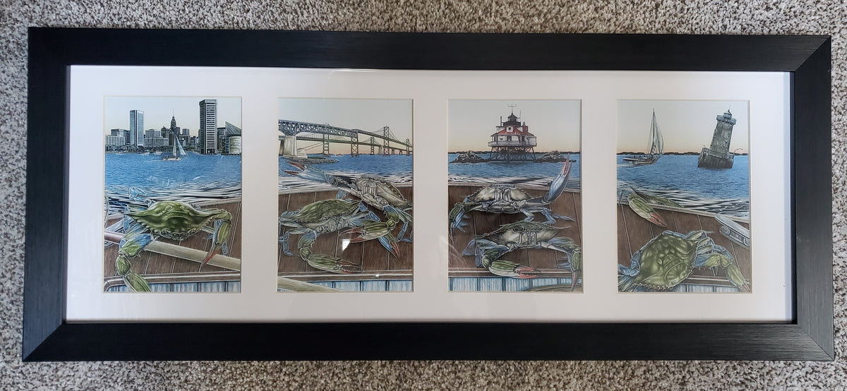 Chesapeake Bounty Series Framed Quad