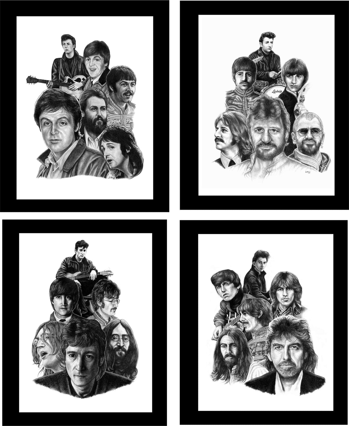 John Lennon Thru the Years Wall Art