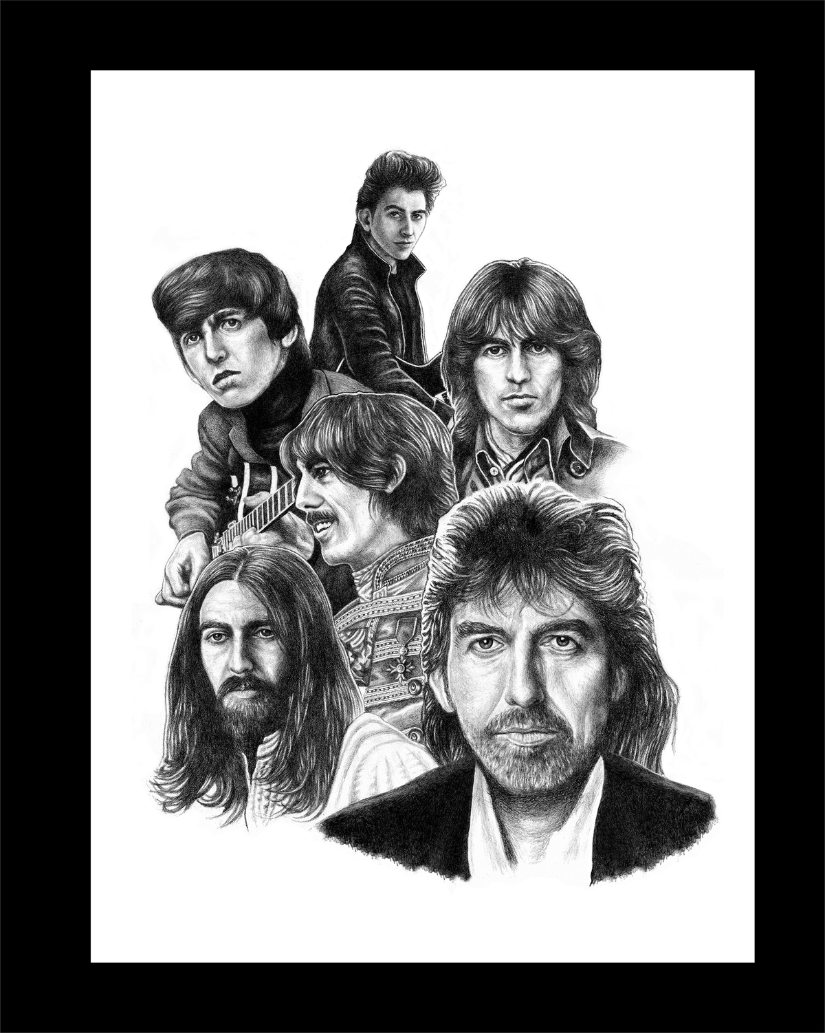 George Harrison Thru the Years Wall Art