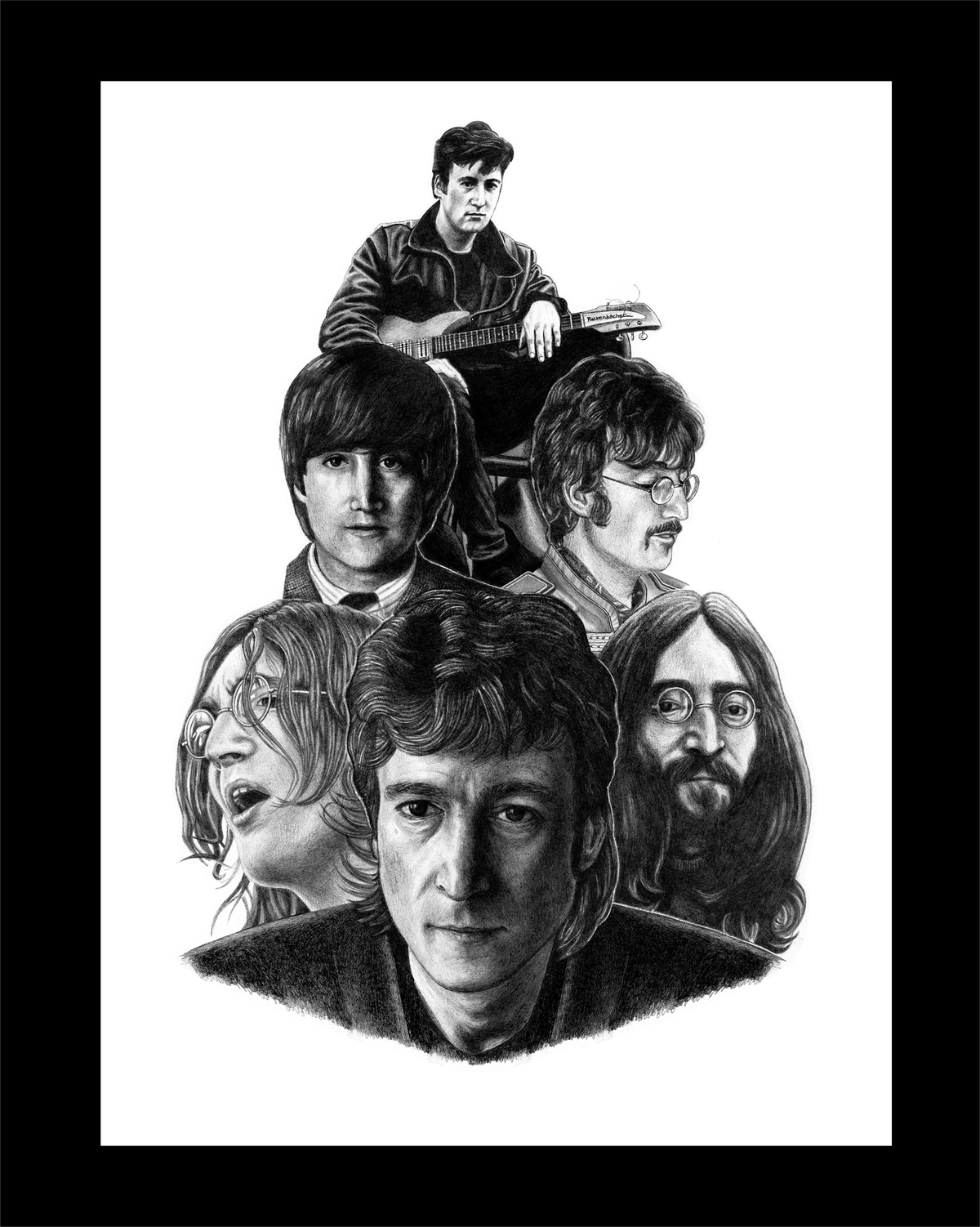 John Lennon Thru the Years Wall Art