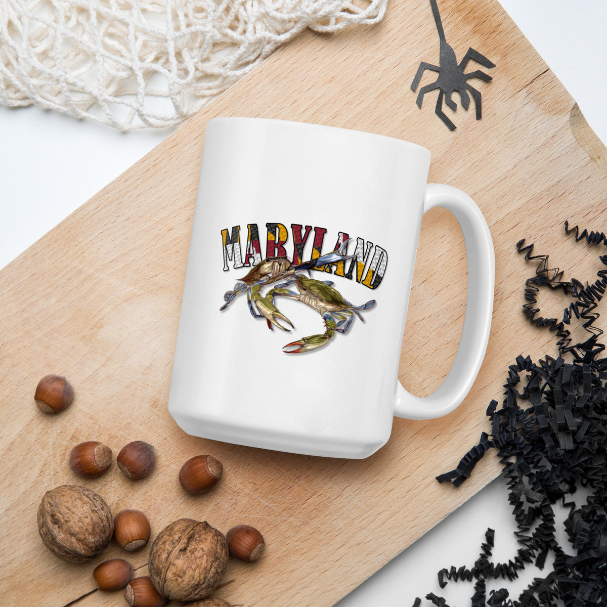 Celebrate Maryland White glossy mug