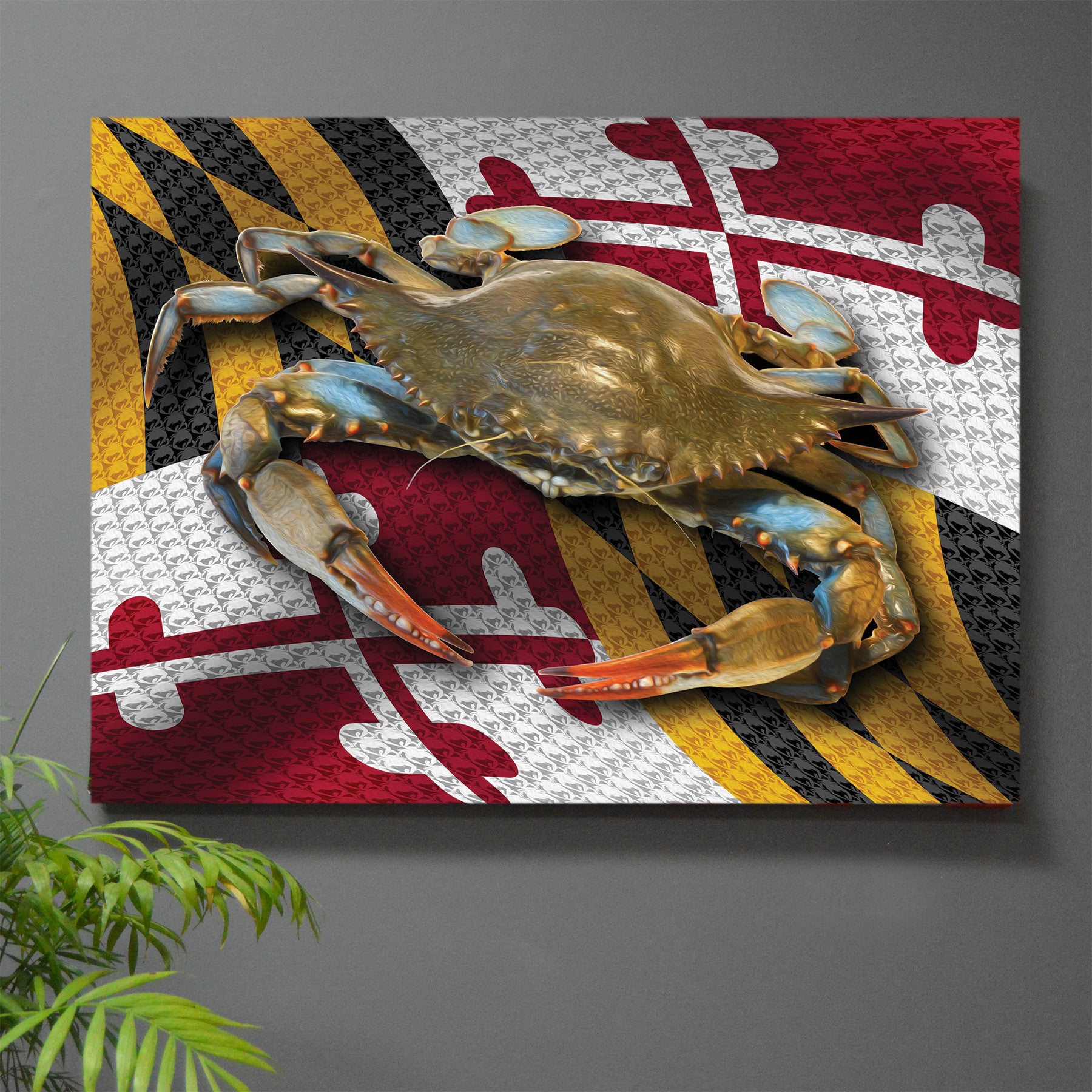 Banner Day Maryland Flag Wall Art - JWB Art Unlimited