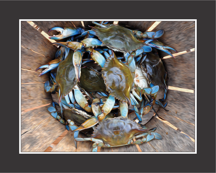 Basket Case Crab Wall Art - JWB Art Unlimited