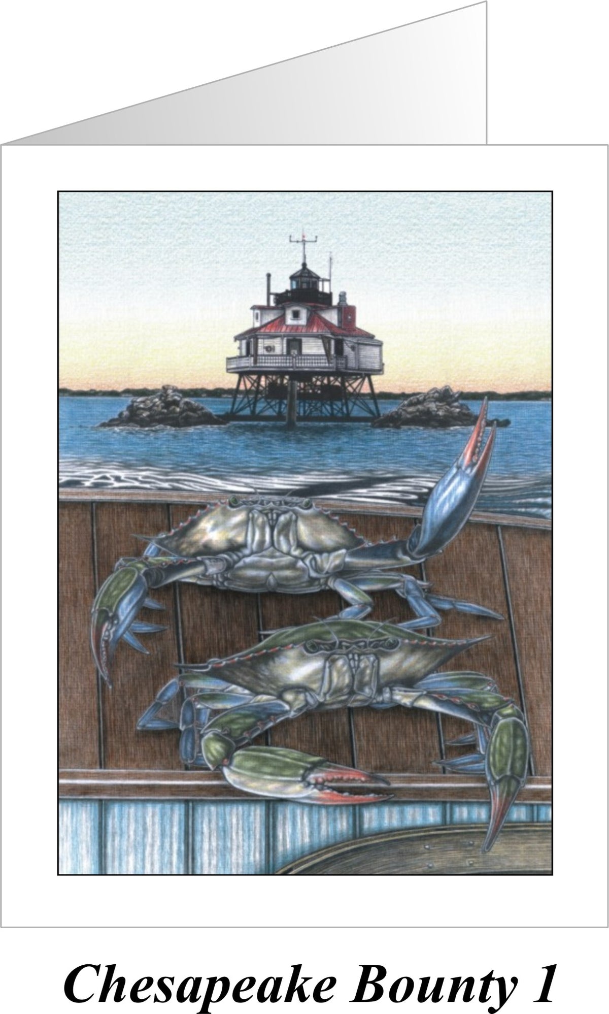 Chesapeake Bounty 1 Thomas Point Note Cards - JWB Art Unlimited