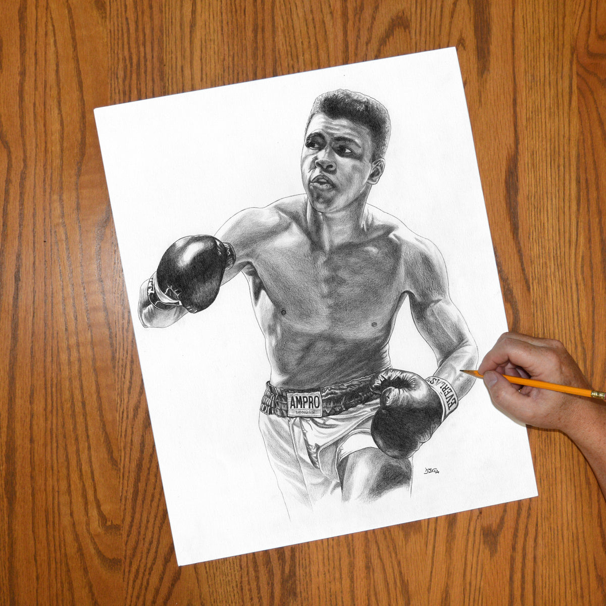 Cassius Clay | Muhammad Ali Portrait - JWB Art Unlimited