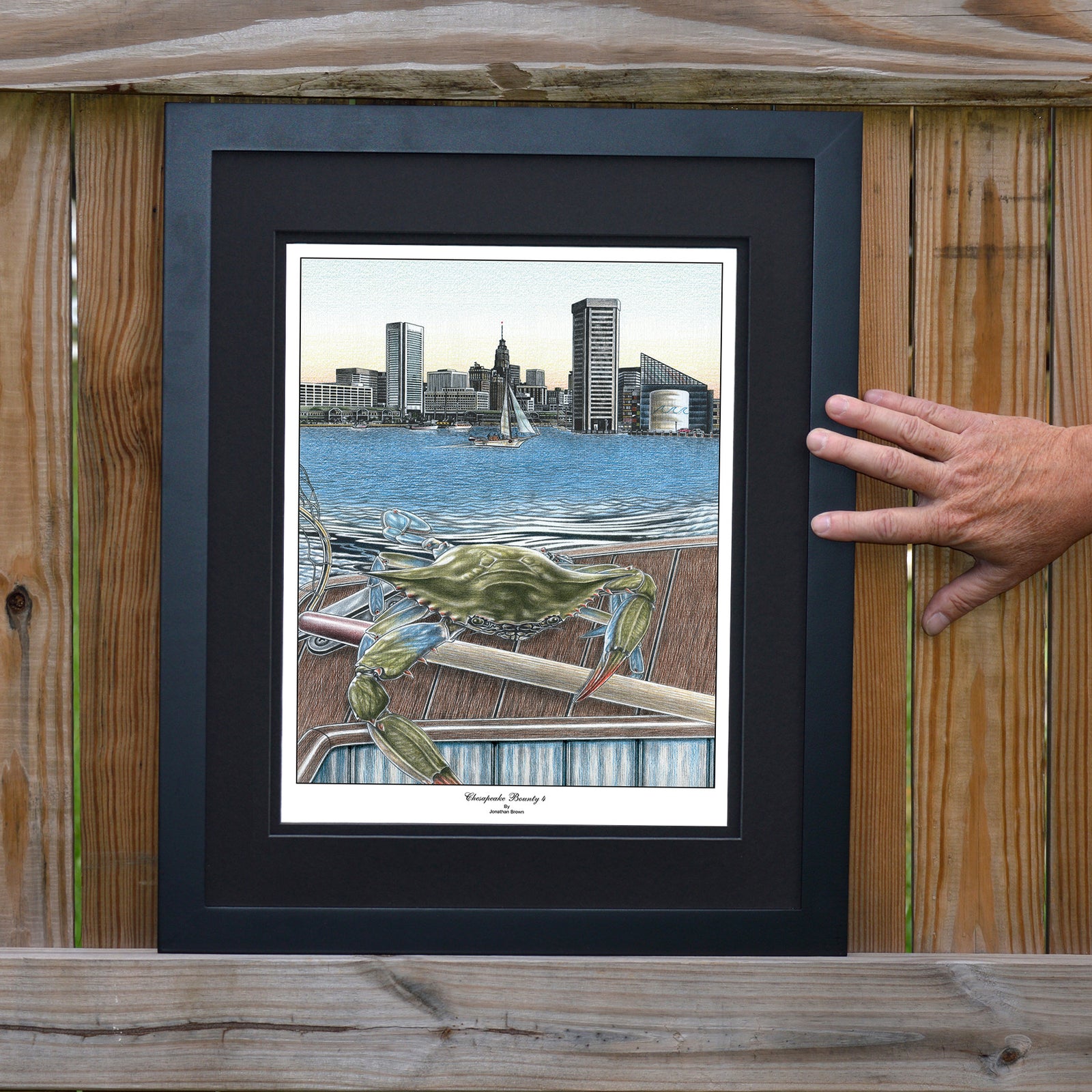 Chesapeake Bounty 4 Baltimore Harbor Crab Print - JWB Art Unlimited