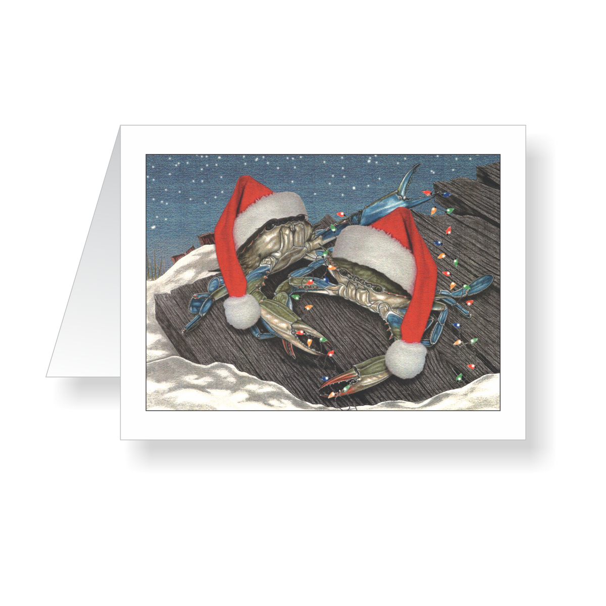 Mr &amp;  Mrs Claws Crab Holiday Cards - JWB Art Unlimited
