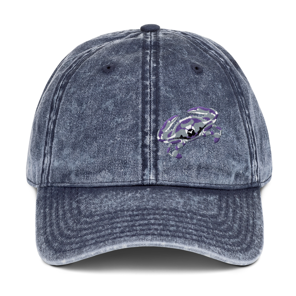 Stone-Washed Cap - Purple Crab - JWB Art Unlimited