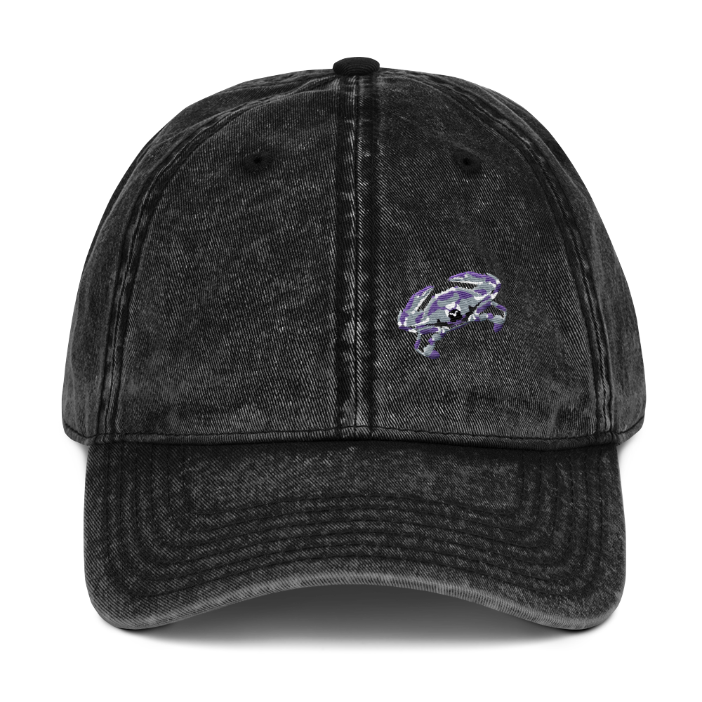 Stone-Washed Cap - Purple Crab - JWB Art Unlimited