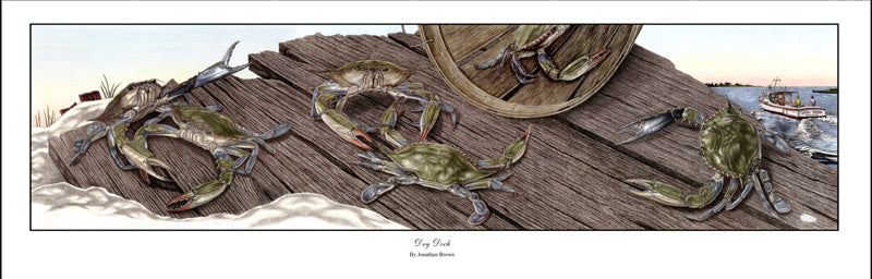 Drydock - Crab Wall Art - JWB Art Unlimited