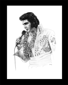 Aloha Elvis -- Elvis Presley Portrait Wall Art - JWB Art Unlimited Aloha Elvis -- Elvis Presley Portrait Wall Art - JWB Art Unlimited
