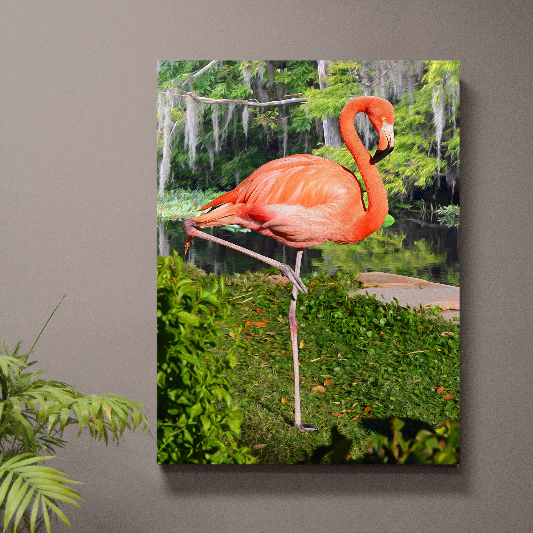 Floyd the Flamingo Wall Art | Jon Brown Art - JWB Art Unlimited