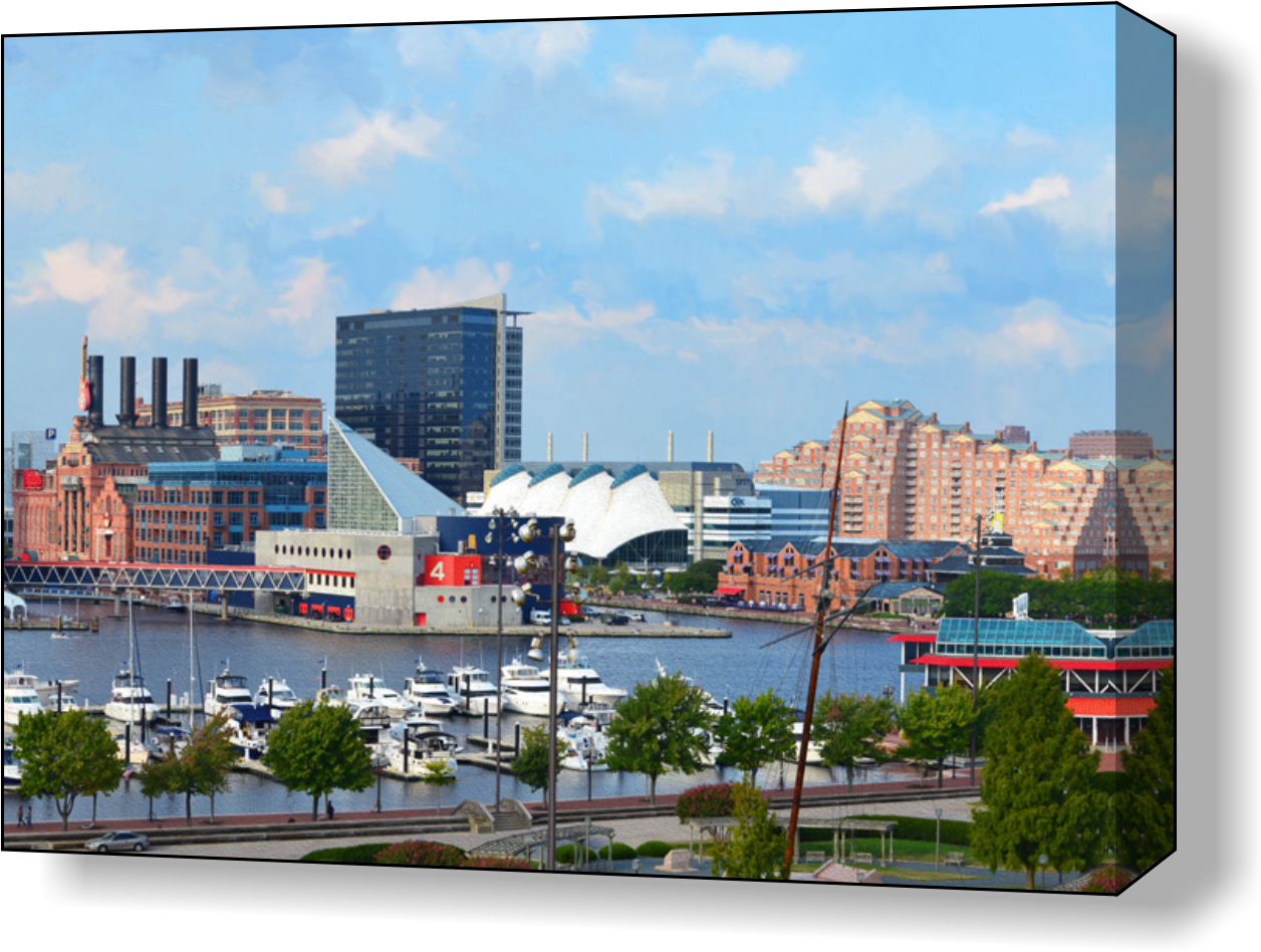 Harbor Panorama 4 Wall Art - JWB Art Unlimited