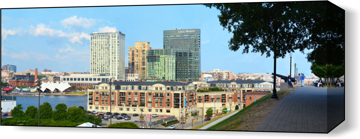 The Baltimore Harbor Far 3 Wall Art - JWB Art Unlimited