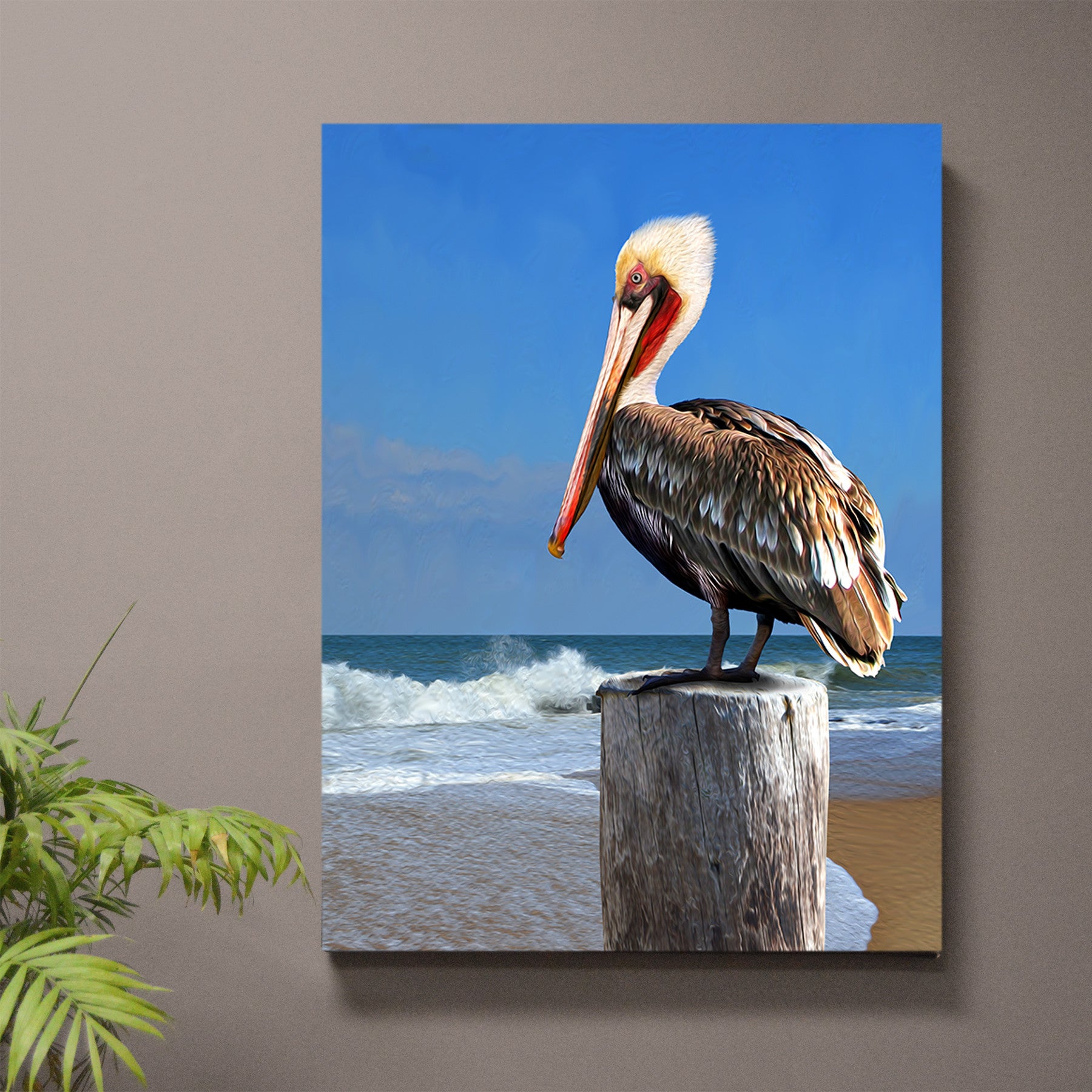 Morning Perch Pelican Wall Art - JWB Art Unlimited