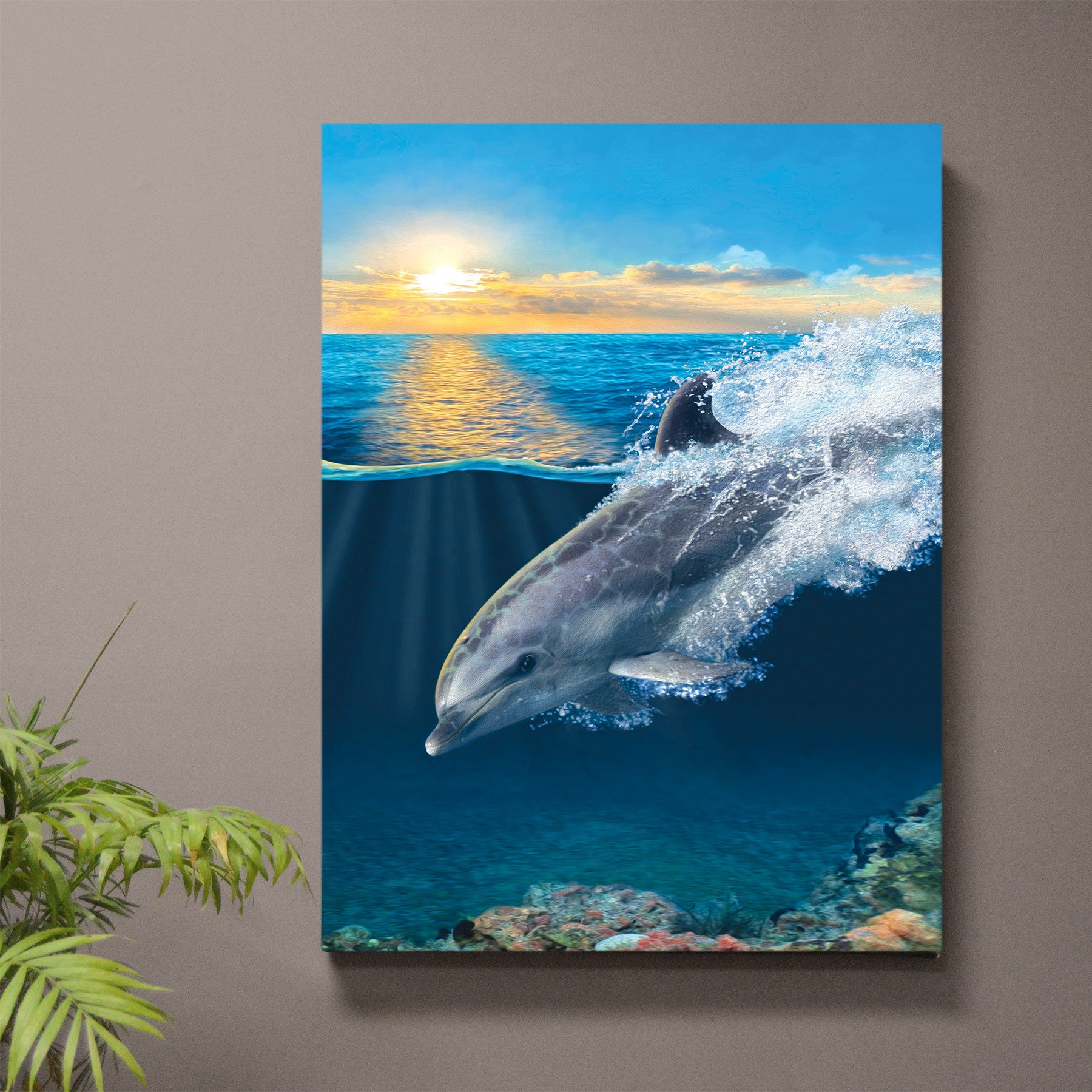 On Porpoise Dolphin Art Print - JWB Art Unlimited