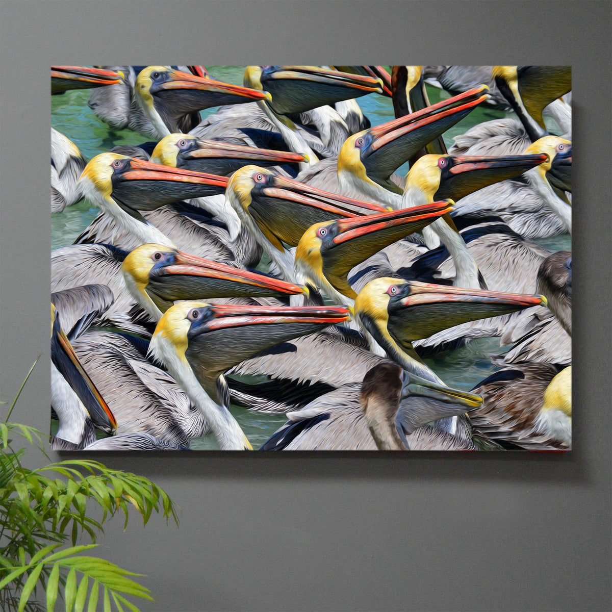Standing Room Only Pelican Wall Art - JWB Art Unlimited