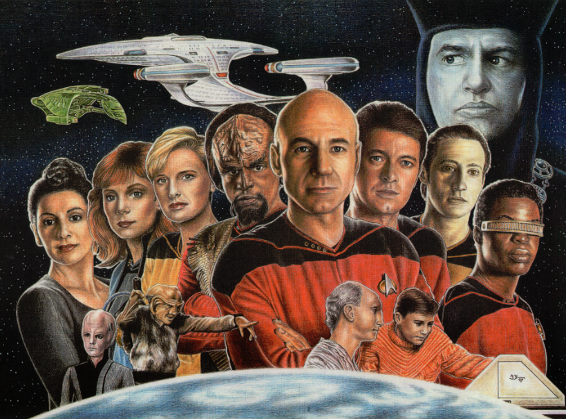 Star Trek: Next Generation Crew Wall Art - JWB Art Unlimited