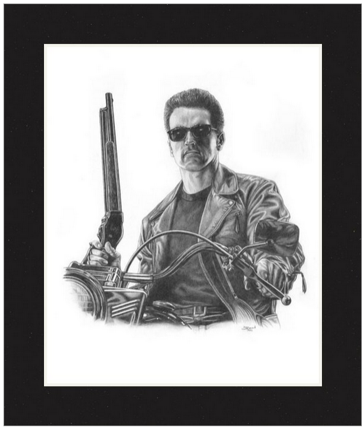 Terminator - Arnold Portrait Wall Art - JWB Art Unlimited