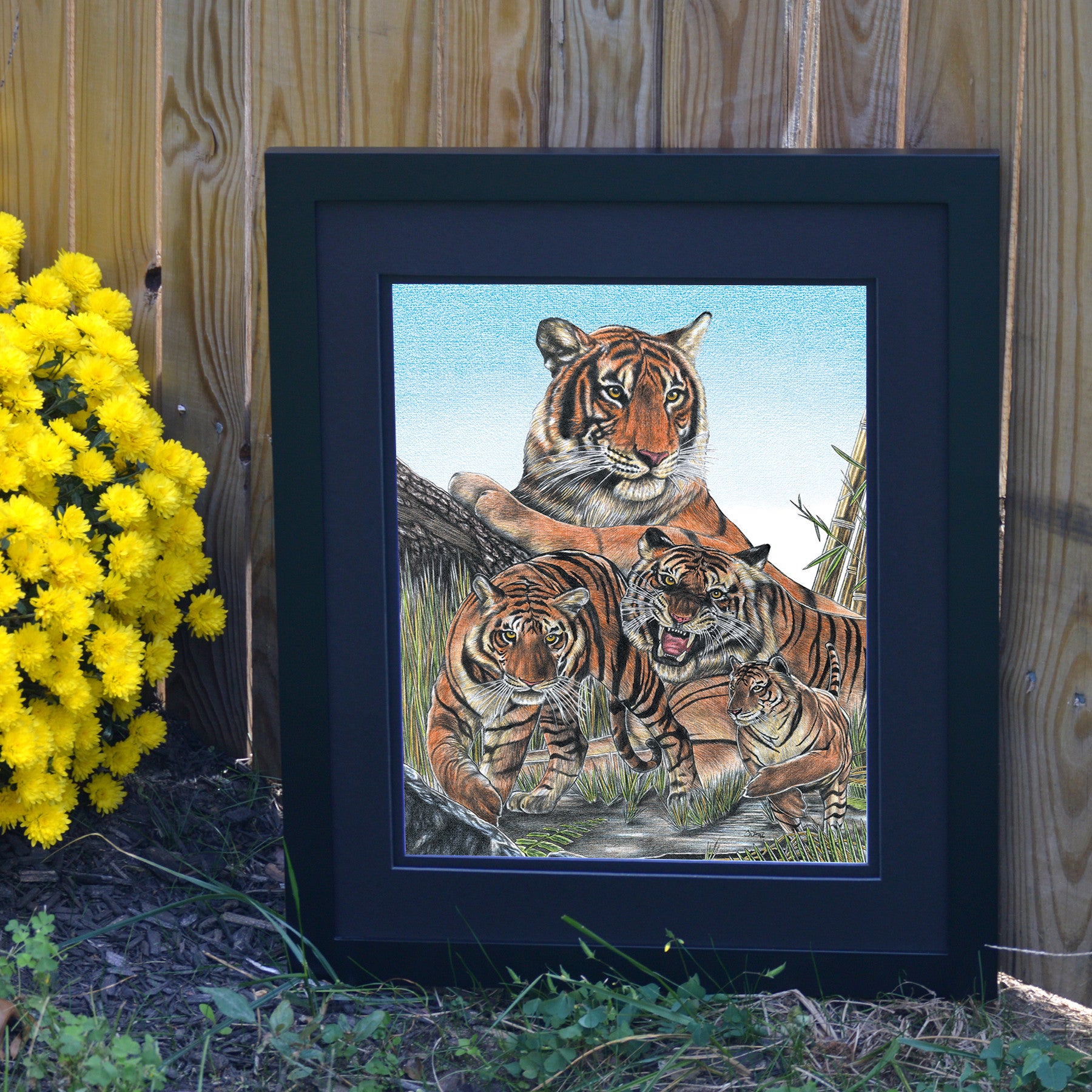 Royal Stripes Tiger Wall Art - JWB Art Unlimited