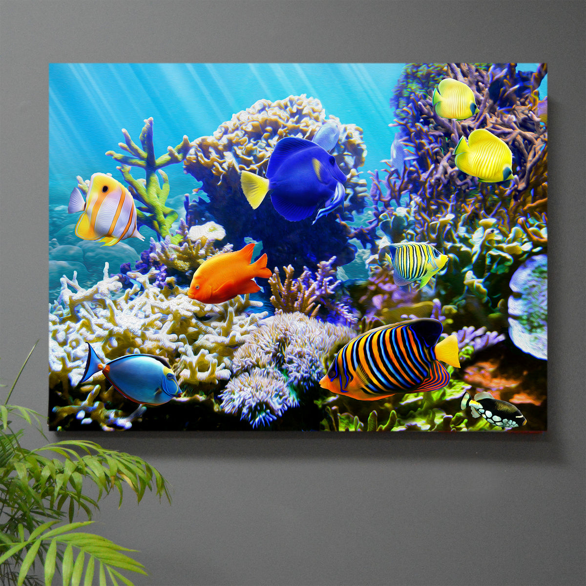 Tropic Wonder Uno Reef Wall Art - JWB Art Unlimited