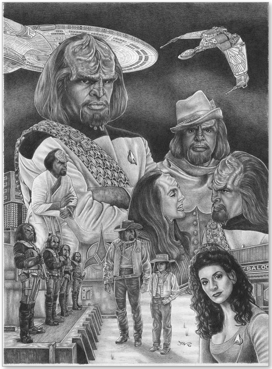 Worf Star Trek | Art Print | Jonathan Brown Art - JWB Art