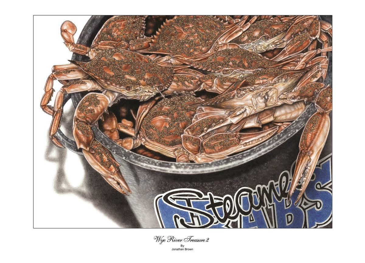 Wye River Treasure 2 Crab Art Print - JWB Art Unlimited
